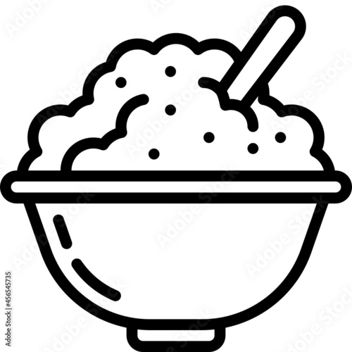 porridge line icon