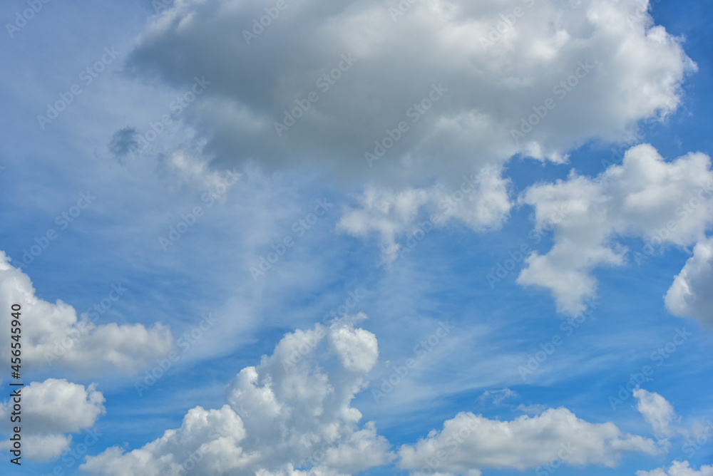 Beautiful white clouds on blue sky background. Beautiful white clouds on blue sky background.