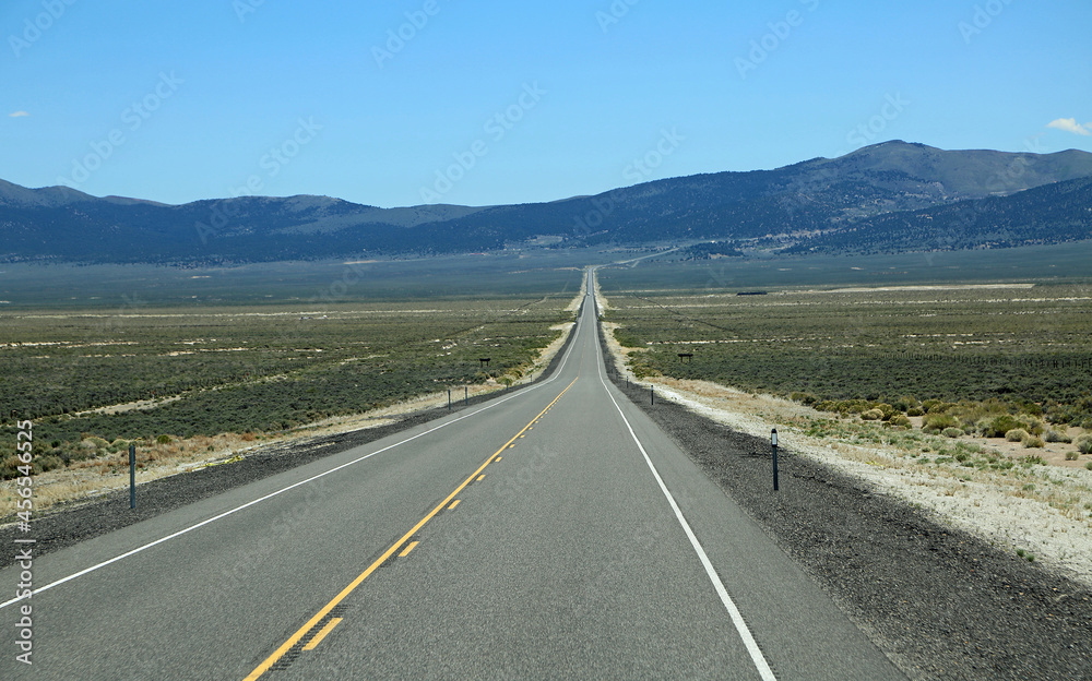 Road in the valley, Nevada