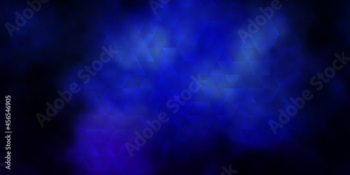 Dark Pink, Blue vector texture with triangular style.