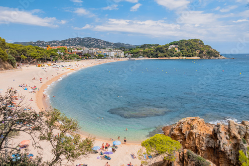 Fenals beach in Lloret de mar, Spain, Girona photo