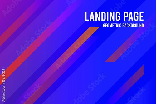 Abstract Geometric Circle Background for Landing Page and Website. Illustration Gradation Colorfull dynamic shapes. EPS 10 Vector.
