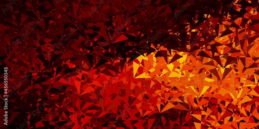 Light red, yellow vector background with triangles. Light red, yellow vector background with triangles.
