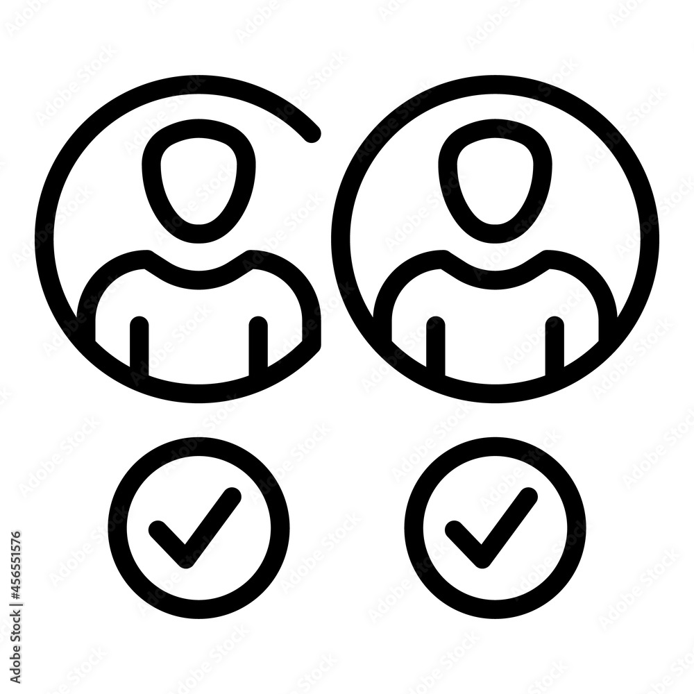 Web manager avatar icon outline vector. People profile. Character person