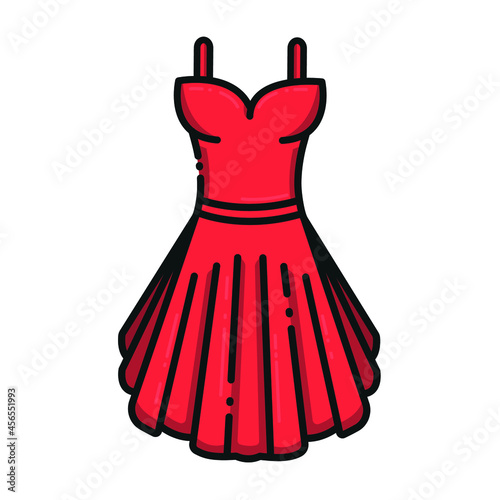 Red dress for prom