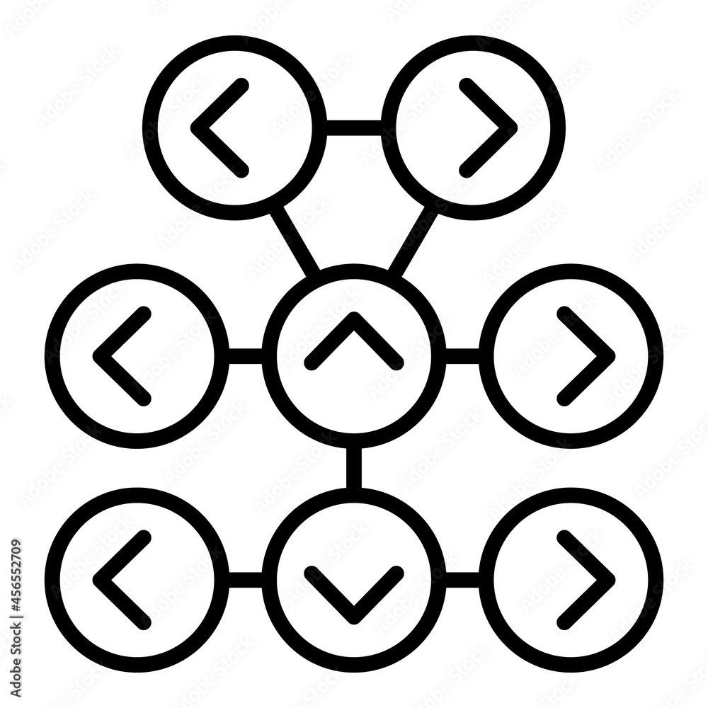 Strategy scheme icon outline vector. Vuca data. Variety complexity ...