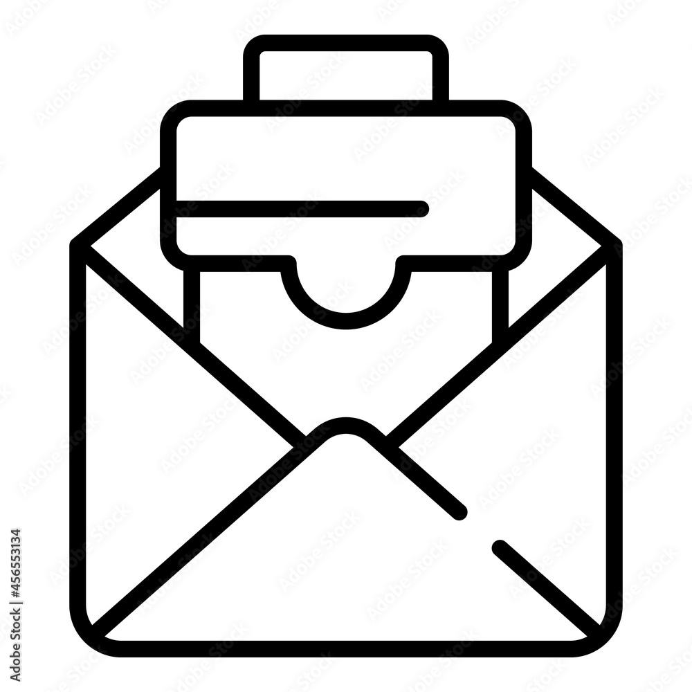 Cv email icon outline vector. Job phone. Fax resume Cv email icon outline vector. Job phone. Fax resume