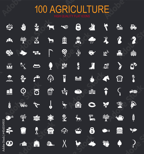 Agriculture icon set