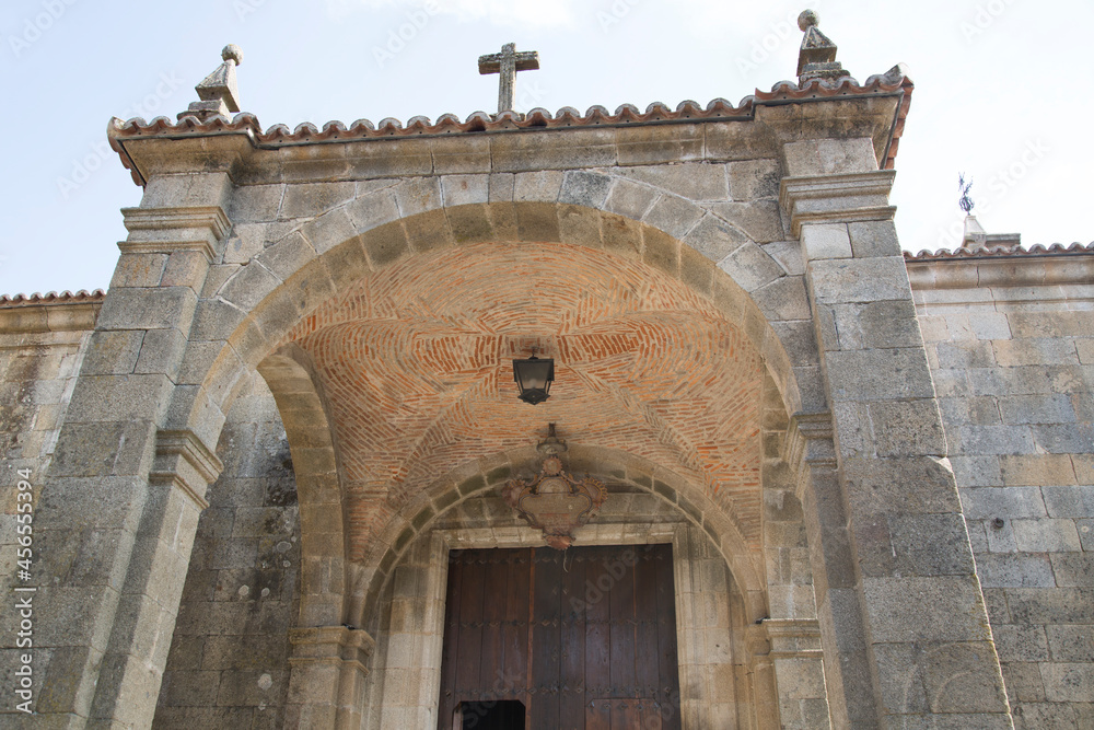 Parish Church Facade; La Alberca Village; Salamanca