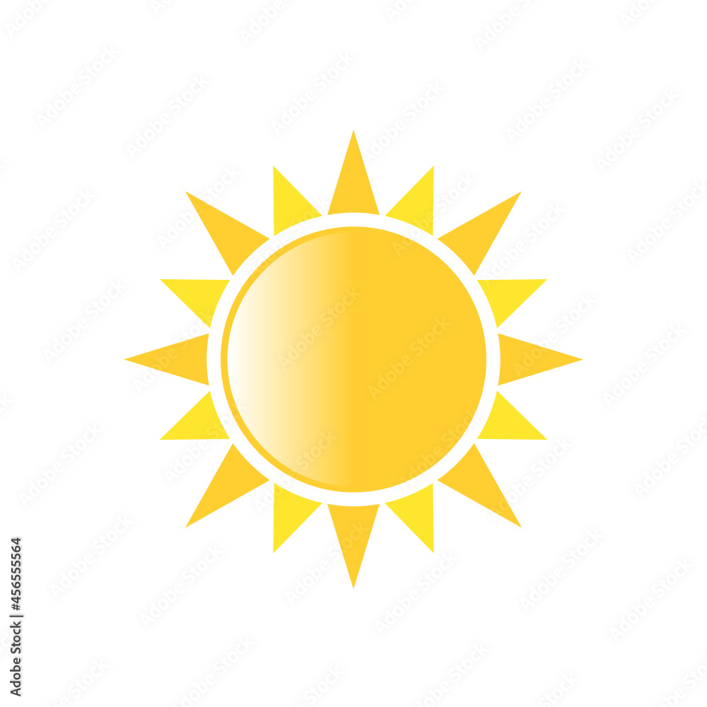 Sun icon vector illustration. Yellow sun icon. Sun SVG icon. Sun icon vector illustration. Yellow sun icon. Sun SVG icon.