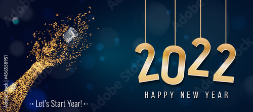 2022 New Year. 2022 Happy New Year greeting card. 2022 Happy New Year background