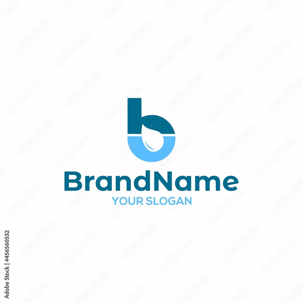 HB Water Logo Design Vector