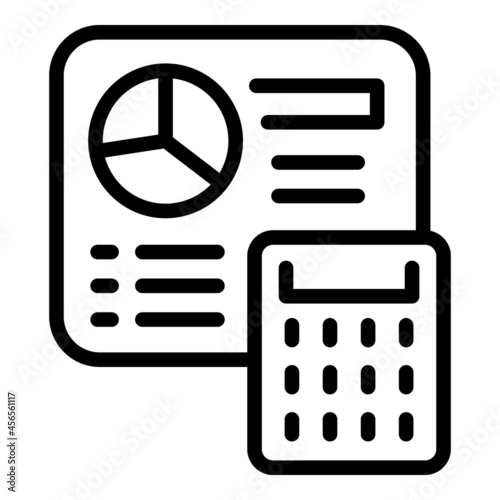 Election results icon outline vector. Ballot vote. Digital poll