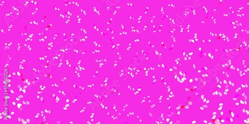 Light pink vector pattern with abstract shapes.