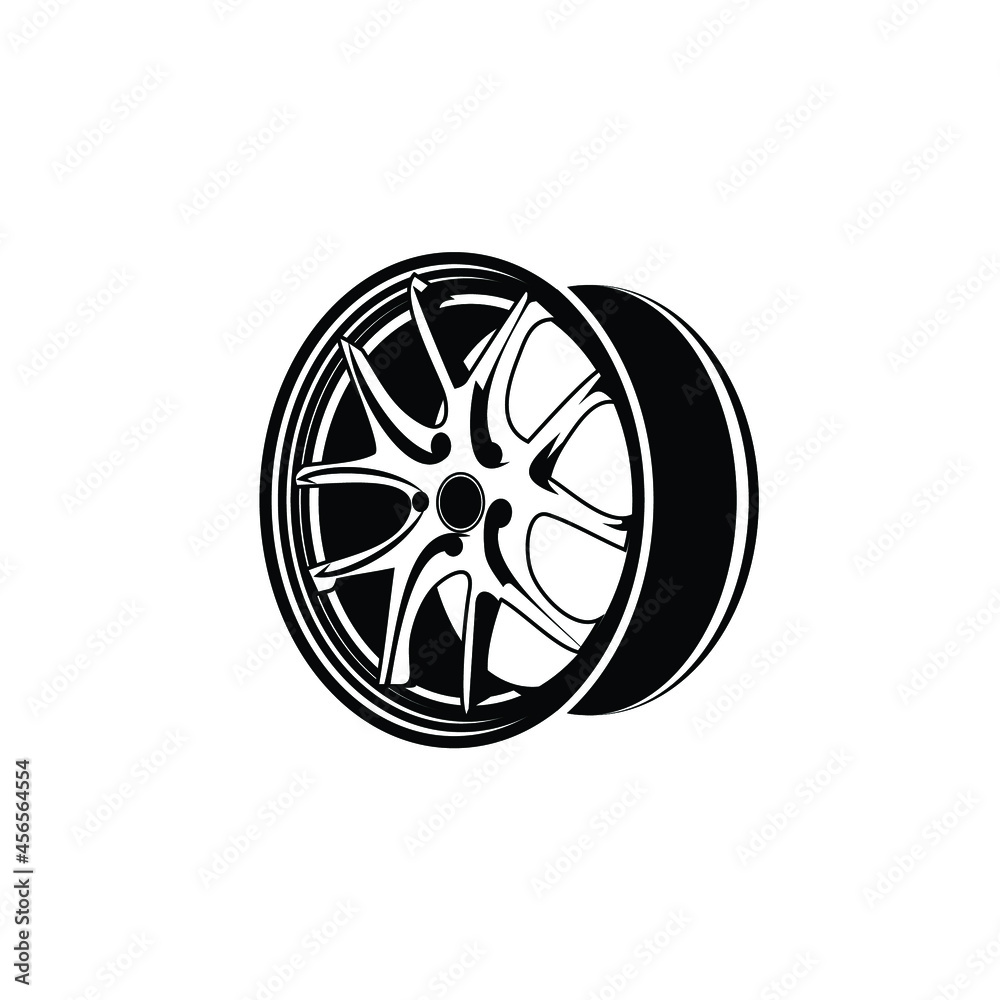 Obraz premium vector black and white cool rims can share things
