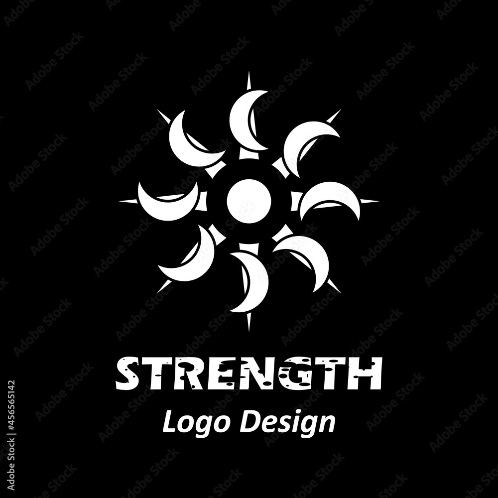 Vector logo for company, group or personal. Logo crescent moon and sun black and white, modern, simple template and minimalist logotype. Matches the logo you want Vector logo for company, group or personal. Logo crescent moon and sun black and white, modern, simple template and minimalist logotype. Matches the logo you want