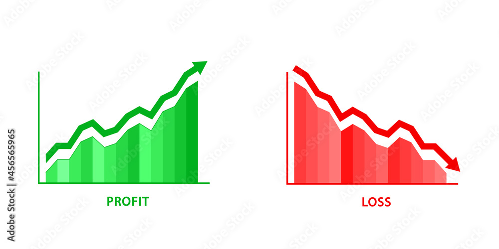 flecha roja y flecha verde