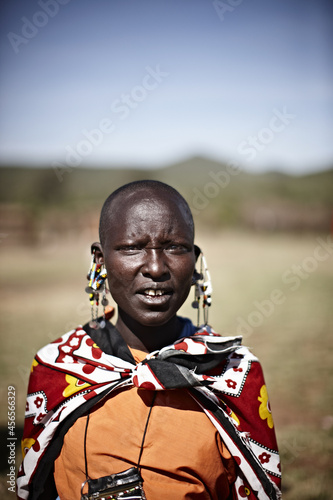 Quadro em tela Maasai woman standing outdoors