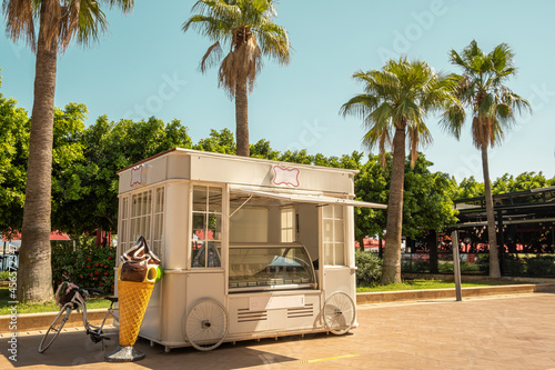 ice cream shop.