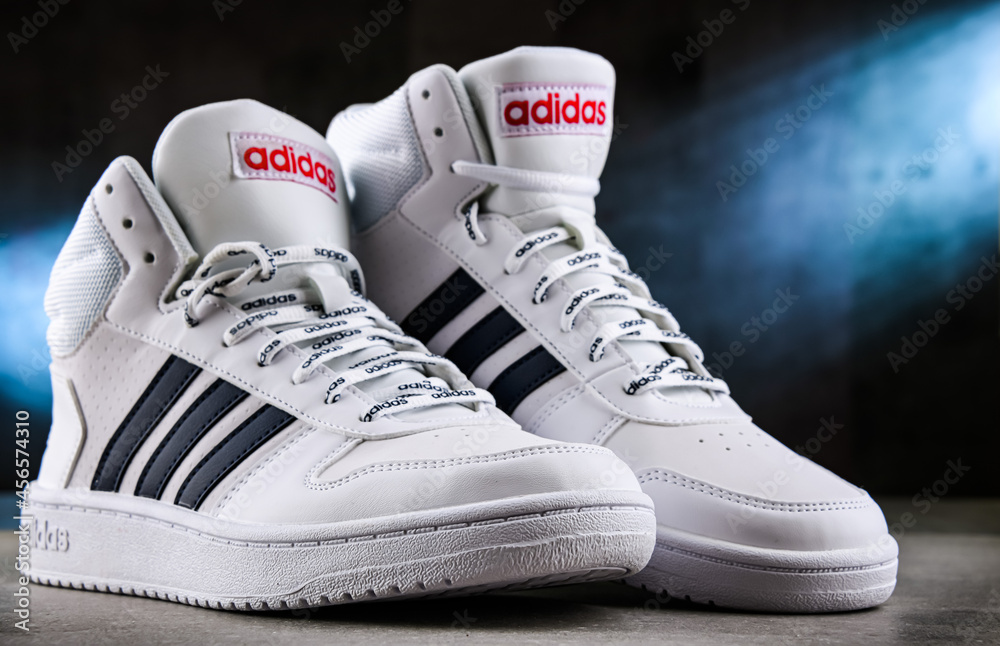 A pair of Adidas sport shoes Stock Photo | Adobe Stock