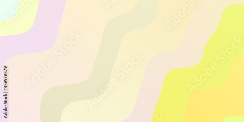 Light Pink, Yellow vector texture with circular arc.