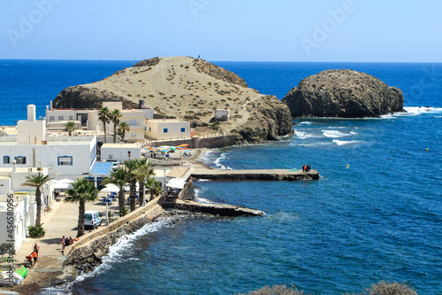 Beautiful view in Isleta del Moro, Cabo de Gata, Almeria photo