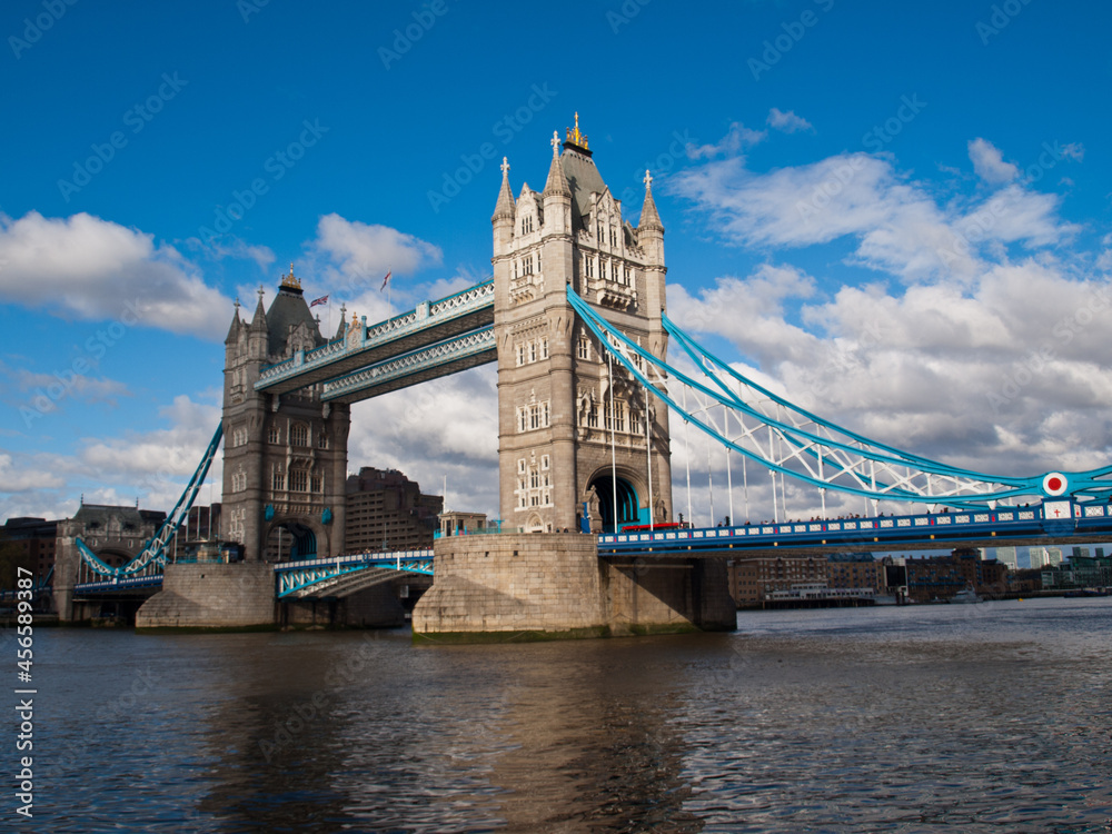 London Tower Bridge over Thames river