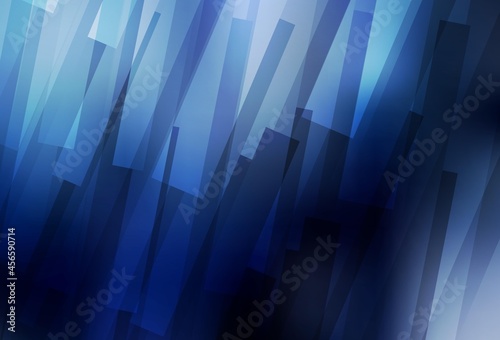 Dark BLUE vector template with rhombus.