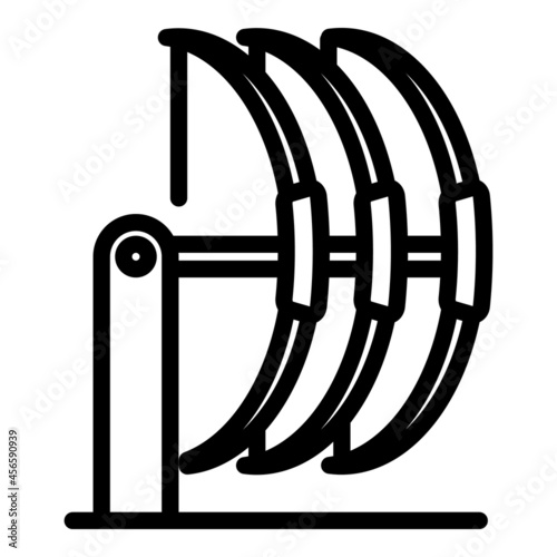 Compound bow icon outline vector. Archery arrow. Archery crossbow