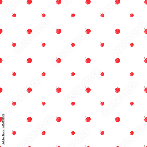 Seamless pattern of Watercolor seamless pattern with strawberry illustrations. drawing for paper and fabric.