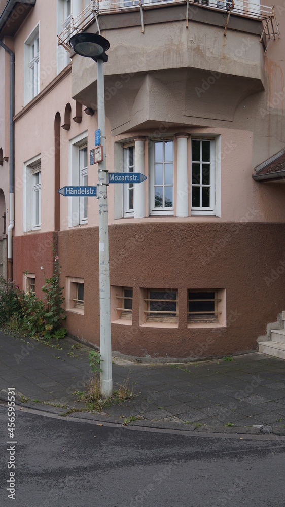Fototapeta premium a street with musical names