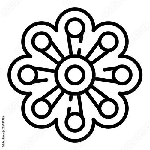 Fidget game icon outline vector. Pop toy. Sensory popit