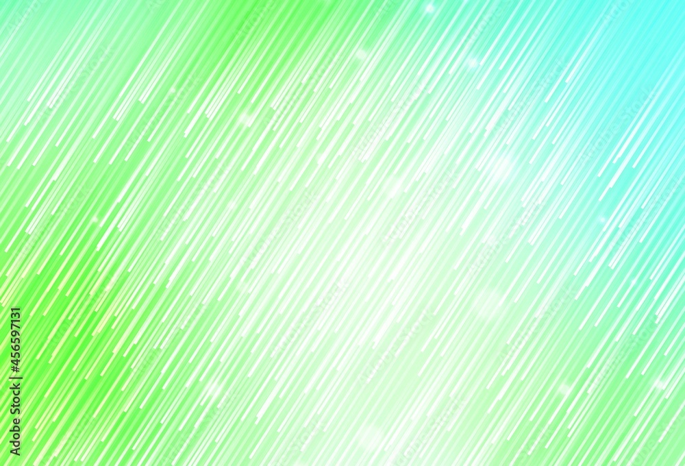 Obraz premium Light Green vector background with stright stripes.