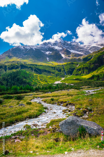 mountain landscape with river, Austria, Rauris © TheZerdas