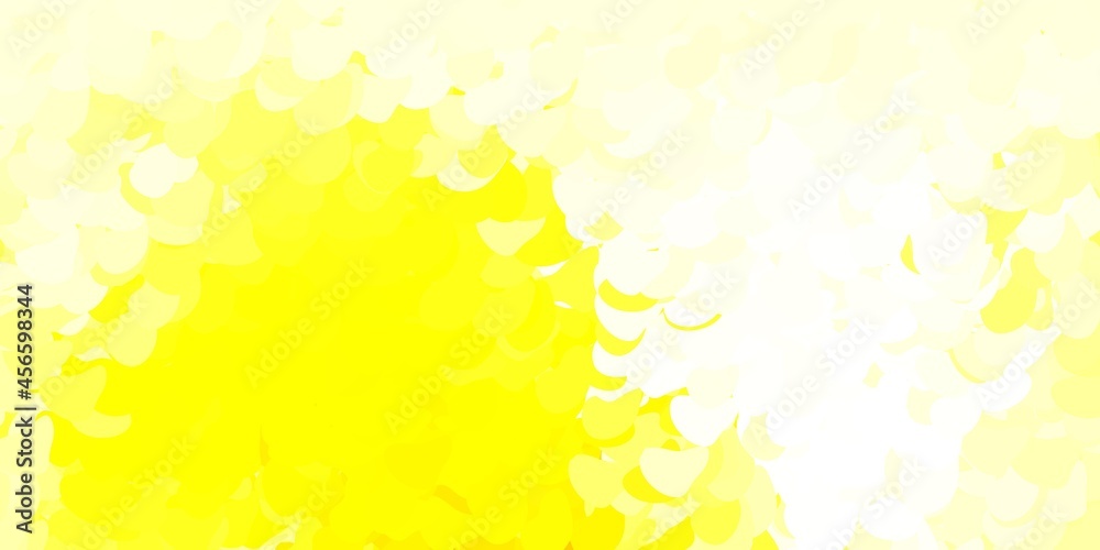 Light red, yellow vector pattern with abstract shapes. Light red, yellow vector pattern with abstract shapes.