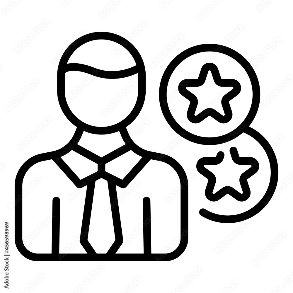Customer review icon outline vector. Online feedback. Star opinion Customer review icon outline vector. Online feedback. Star opinion
