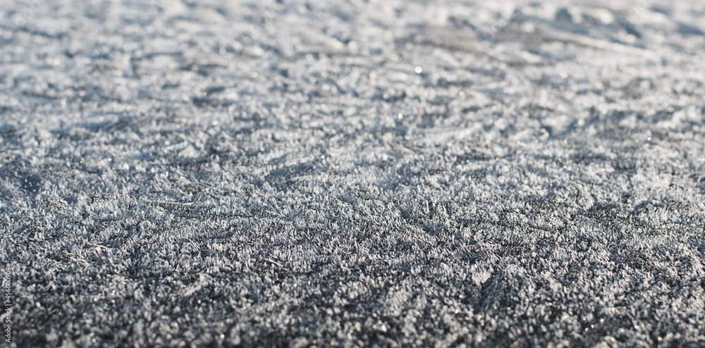 Naklejka premium Texture image of a surface covered with frost