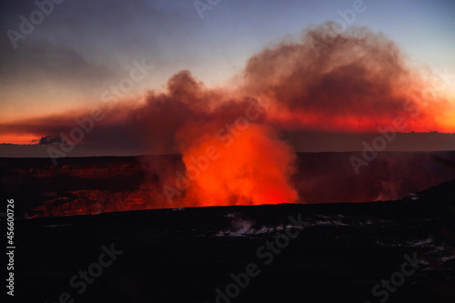 Volcanic eruption in Kona