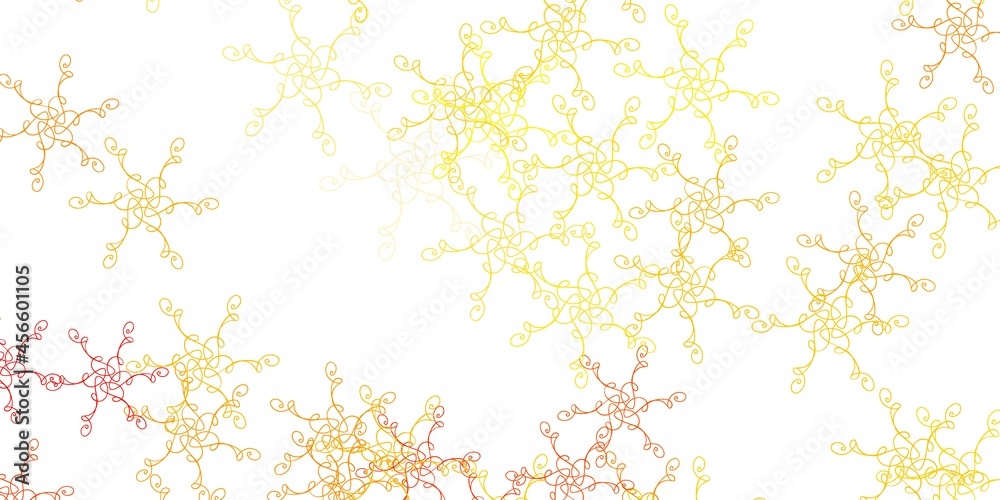 Light Orange vector background with lines.