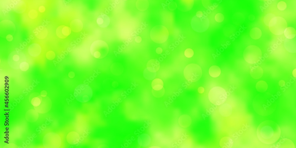 Light Green, Yellow vector texture with disks. Light Green, Yellow vector texture with disks.