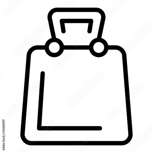 Purchase bag icon outline vector. Shop package. Consumer basket