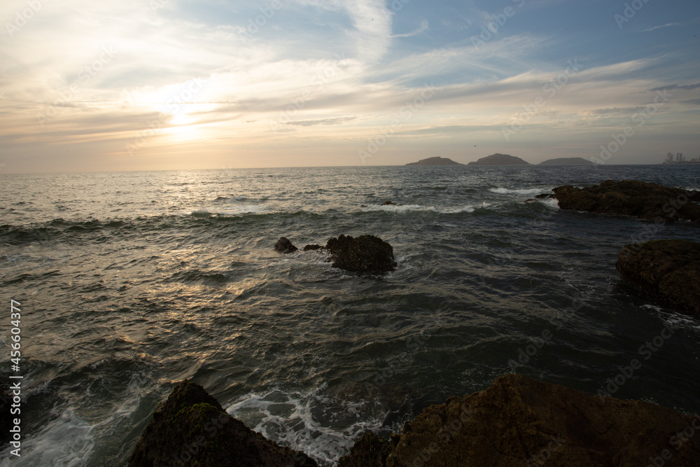 Naklejka premium Mazatlan Playa pinitos