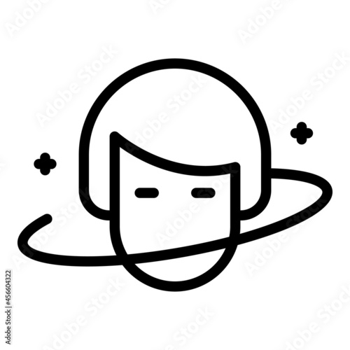 Dizziness disease icon outline vector. Headache dizzy. Sick fever