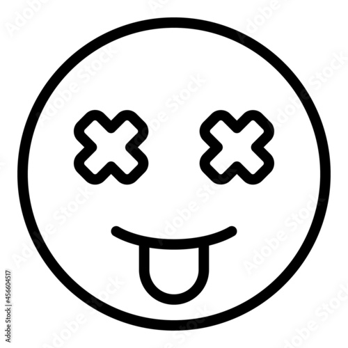 Dizziness weak icon outline vector. Mental anxiety. Dizzy headache