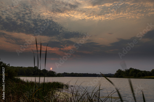 sunrise at Busse Lake Elk Grove Village, Illinois USA