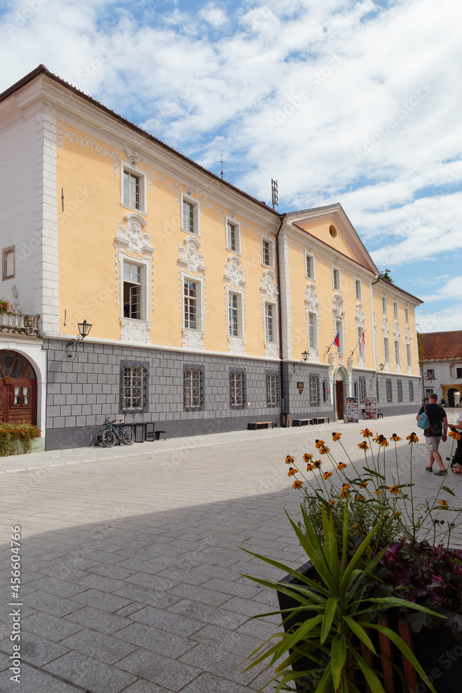 Radovljica, Radovljiška Graščina (Radovljica Mansion). Slovenia, 18.08.2021.	