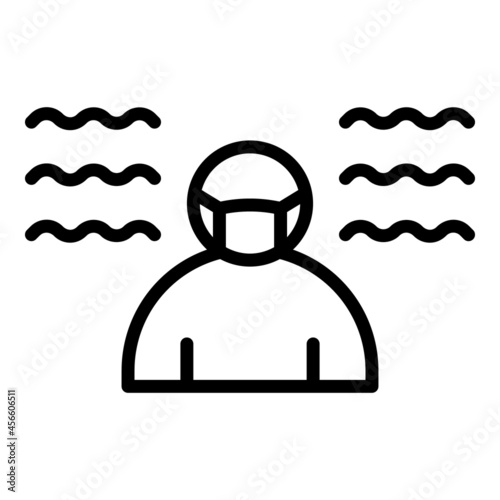 Pest control icon outline vector. Man exterminator. Chemical spray