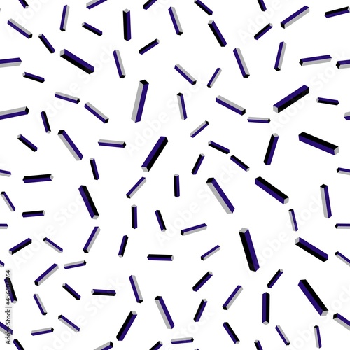 Dark Pink, Blue vector seamless, isometric background with straight lines.