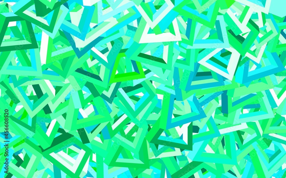 Light Green vector template with chaotic shapes. Light Green vector template with chaotic shapes.