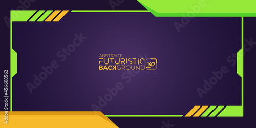 3d futuristic overlay streamer background evangelion eva 01 themes 5